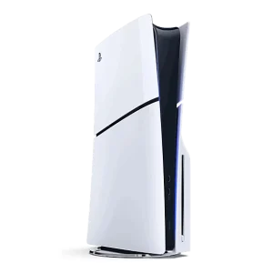 کنسول بازی سونی مدل PlayStation 5 Slim نسخه دیسک‌خور، ریجن اروپا سری 2016A با ظرفیت حافظه داخلی 1 ترابایت، حداکثر وضوح تصویر خروجی تا 4K و حداکثر نرخ به‌روزرسانی قابل پشتیبانی تا 120 فریم بر ثانیه